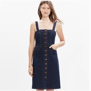 Madewell Denim Button-Front Dress